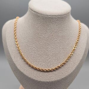 MONET Gold Toned Rope Necklace